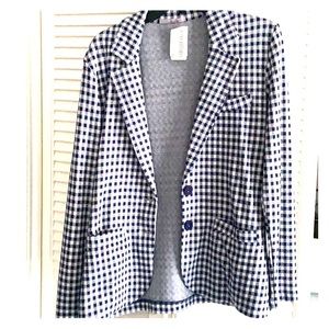 Tart XS blazer Blue and White Checkered